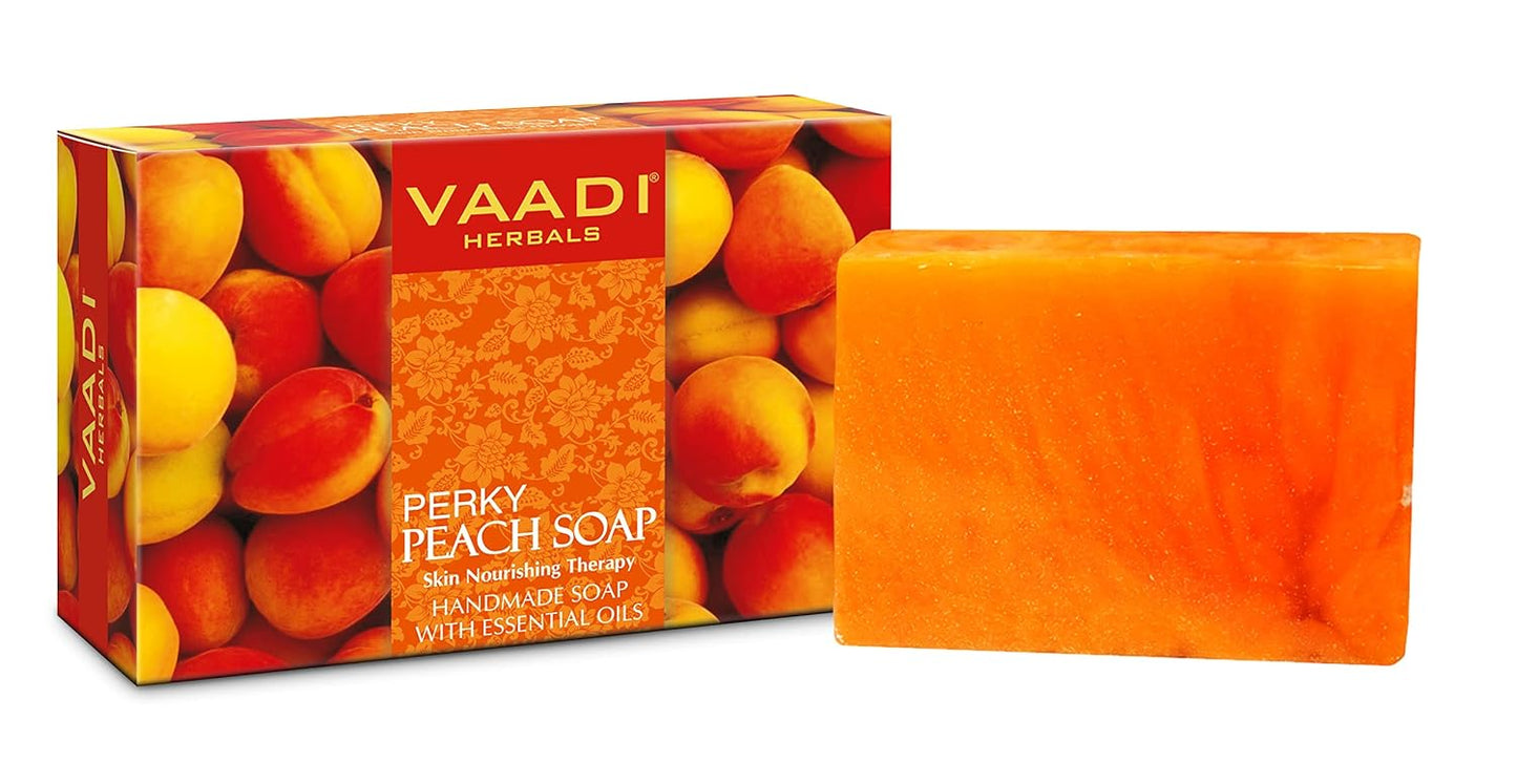 Vaadi Herbals Perky Peach Soap 75 g Each, Pack of