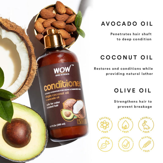 WOW Hair Conditioner: Coconut & Avocado Oil, 300 ml