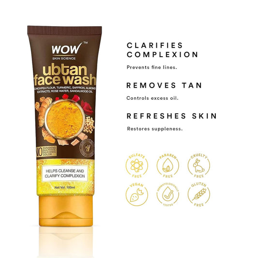 WOW Ubtan Face Wash: 100 ml