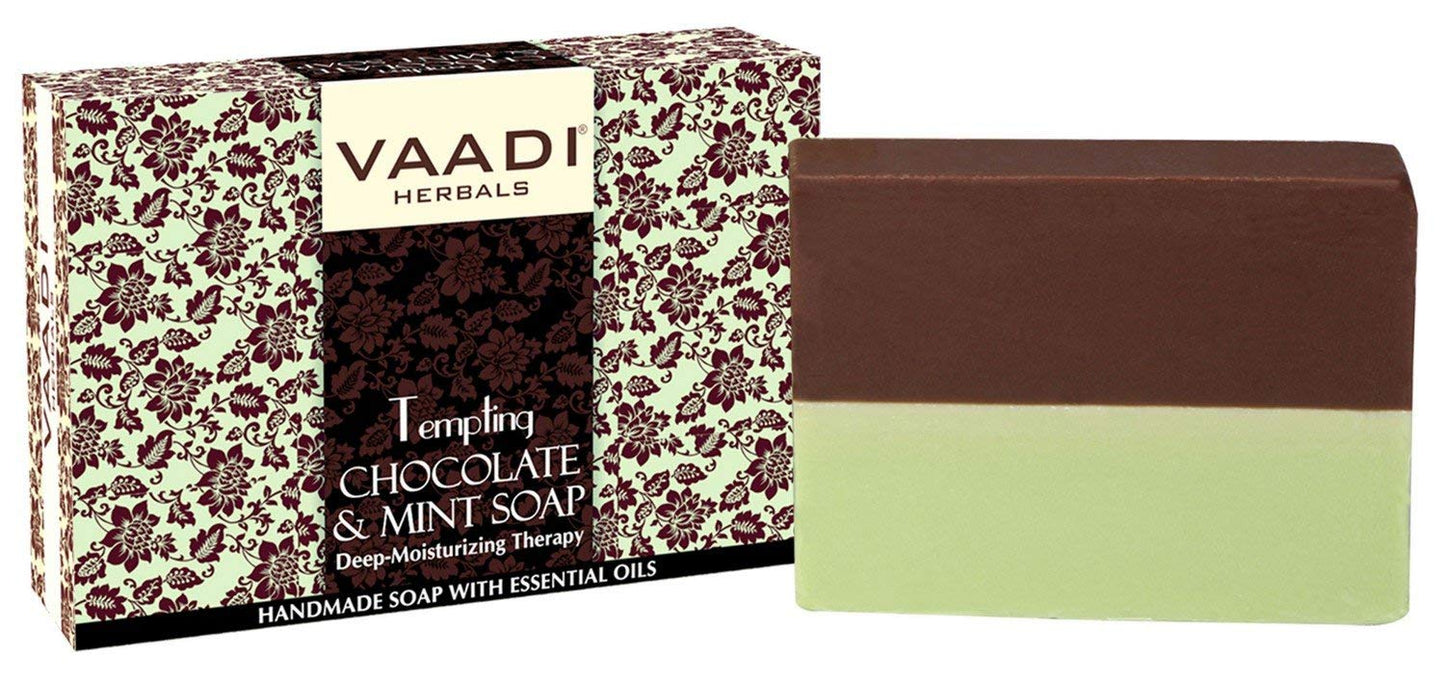 Vaadi Herbals Tempting Chocolate & Mint Soap 75 g, Pack of