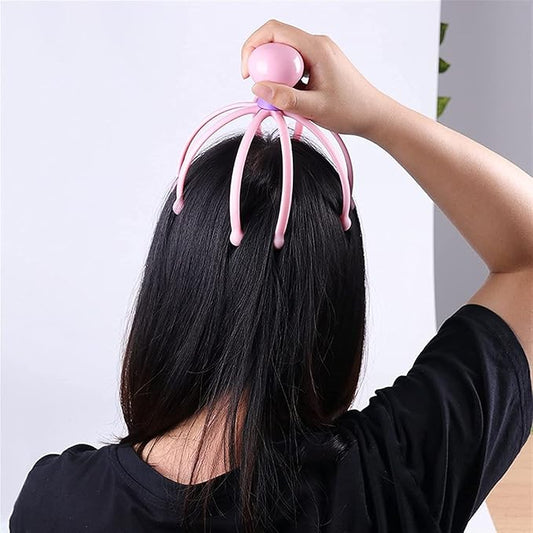 iKonbi Hair Scalp Massager Scalp Scrather 1Pc Claw Body Massager Octopus Head Scalp Neck Equipment Stress Release Relax Massage Relief Head Care MassagerPlastic