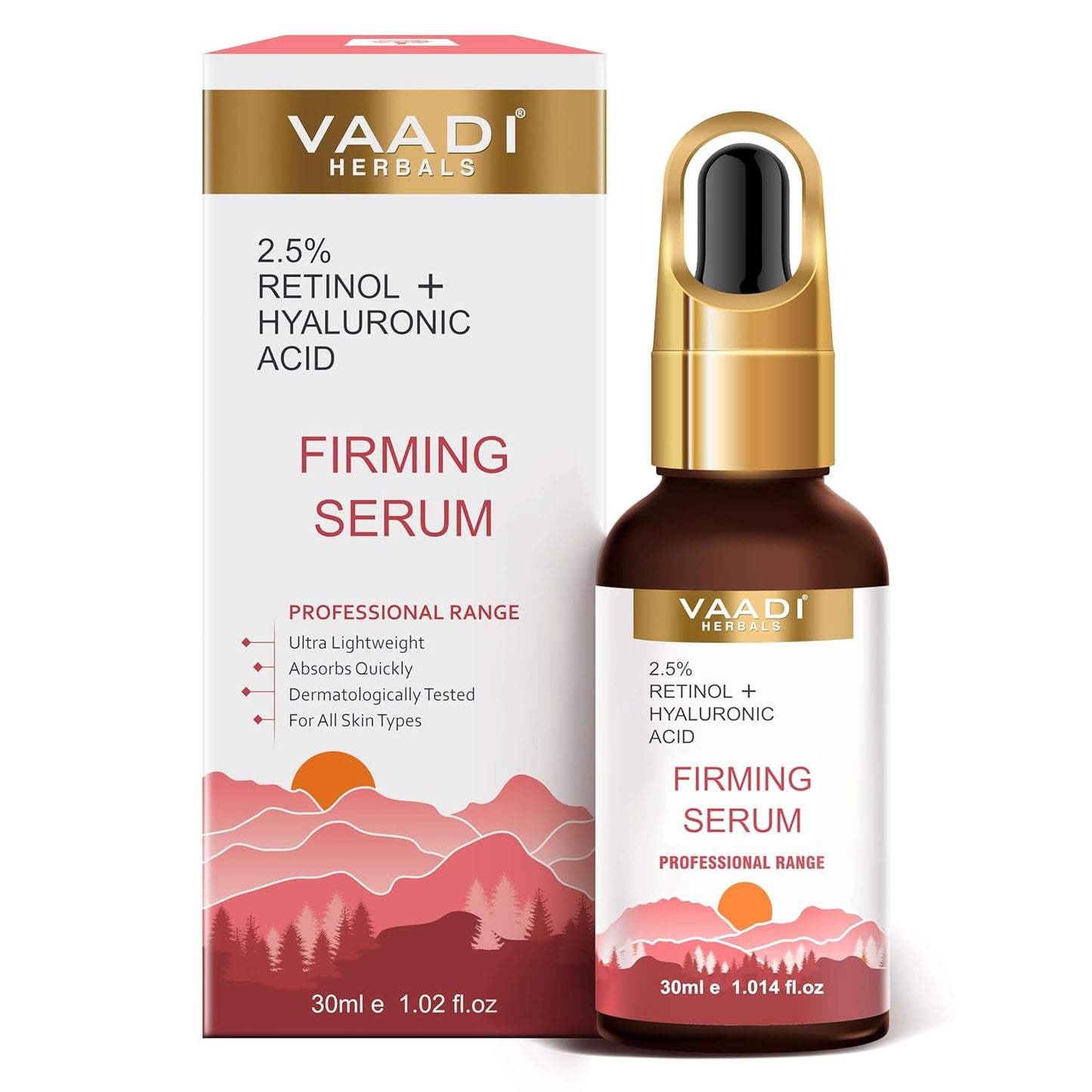 Vaadi Hebals Skin Firming Serum, 2.5% Retinol & Hyaluronic Acid,