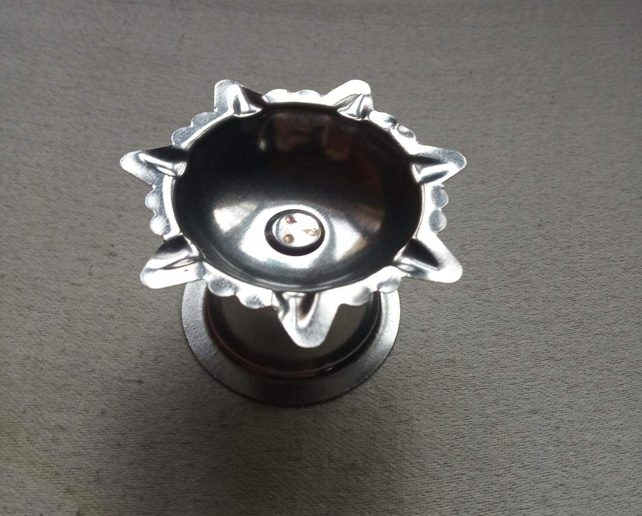 iKonbi Stainless Steel 7 Wicks Diyas Used for Any Hindu Festival Diwali Ganesh Festival