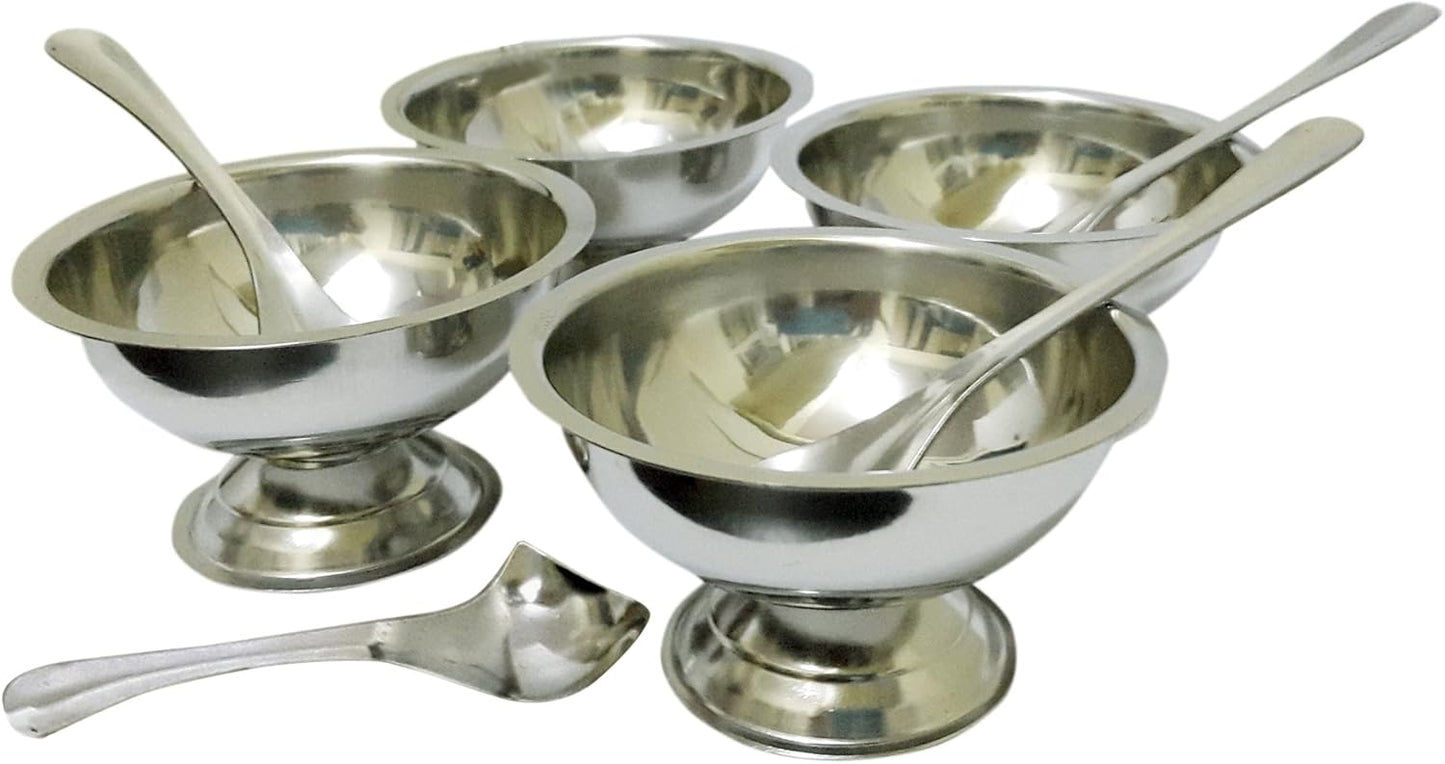 iKonbi Ice Cream Cups with Spoons – Set of 8 4 Cups, 4