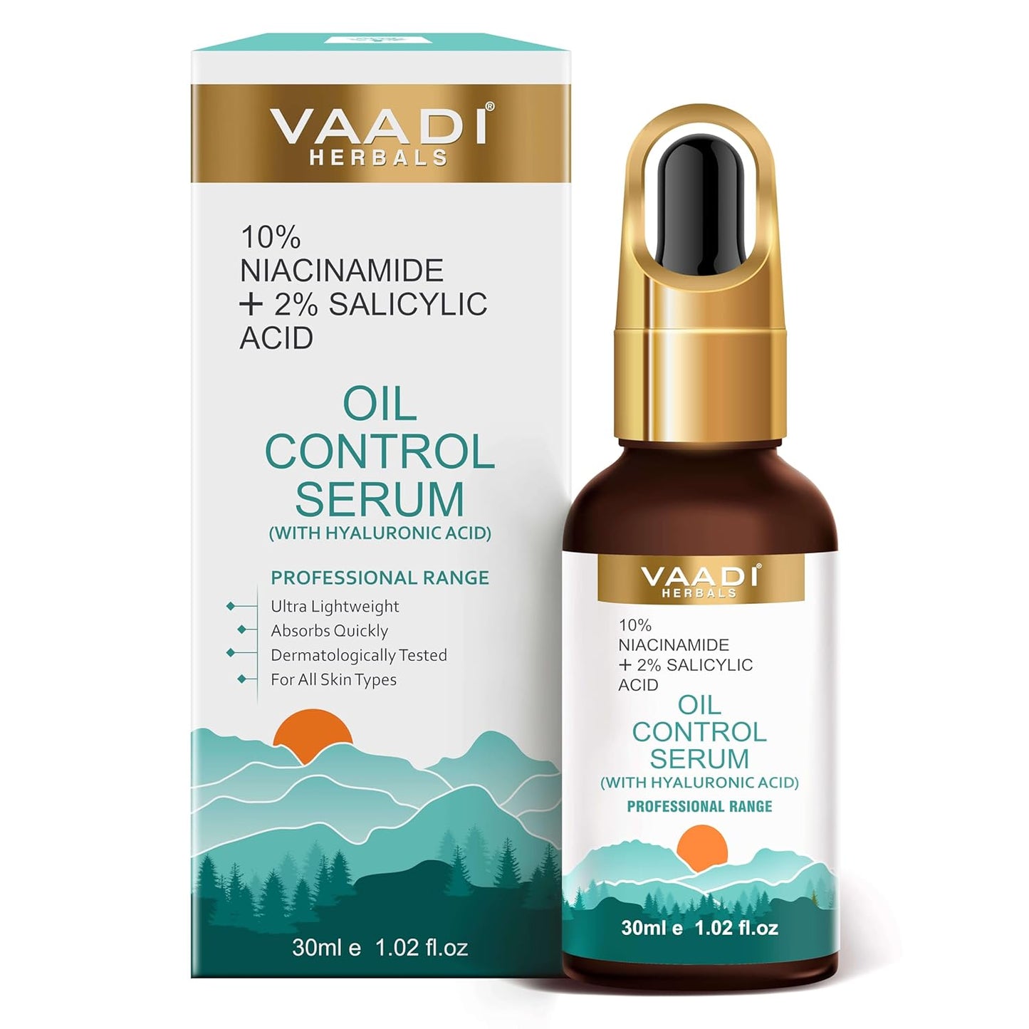 Vaadi Hebals Oil Control Serum, 10% Niacinamide & 2% Salicylic Acid,