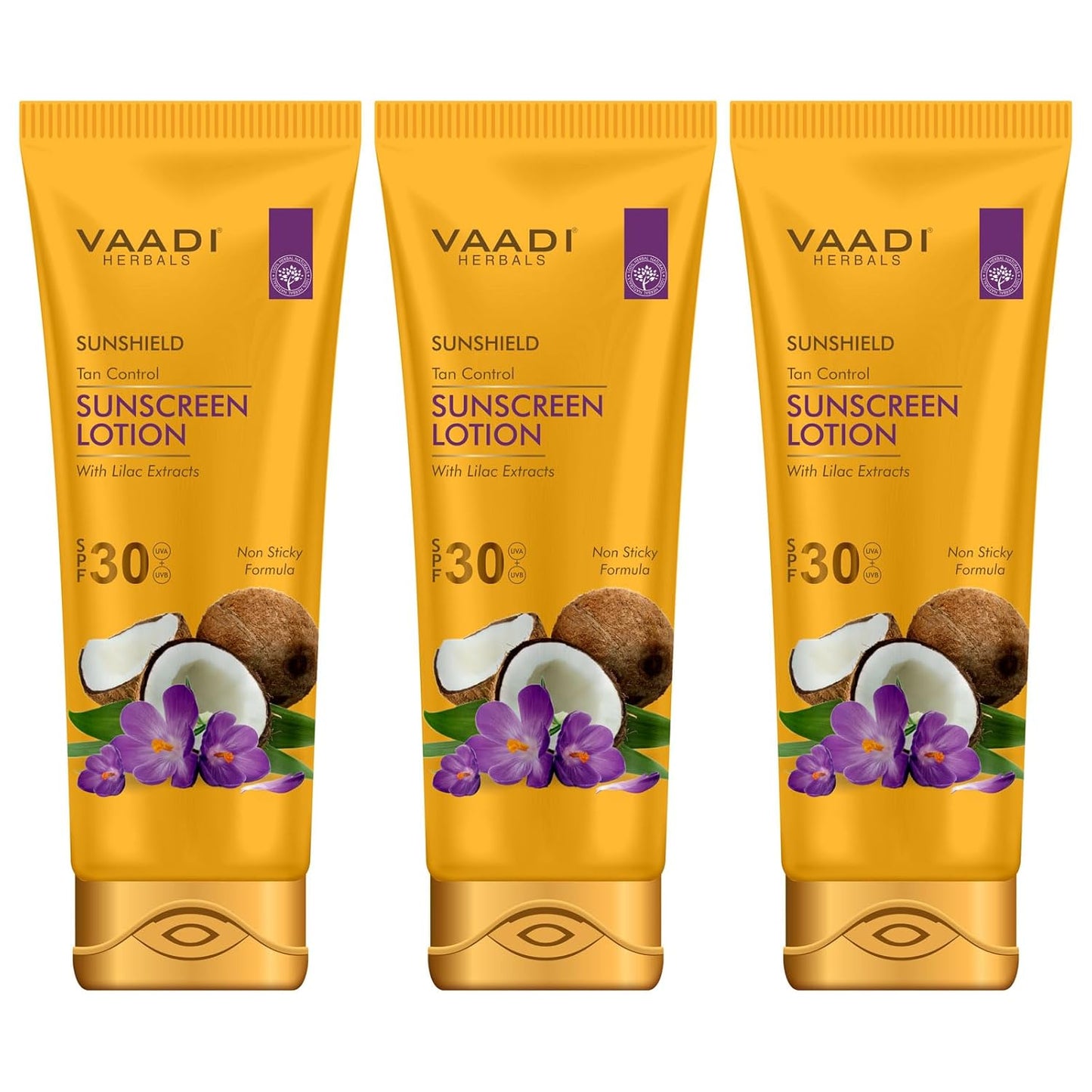 Vaadi Herbals Sunscreen Lotion SPF-30, 110 g, Pack of