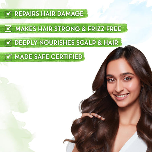 Mamaearth Hibiscus Damage Repair HairOil with Hibiscus & Curry Leaves for Strong & Nourished Hair|Repairs Rough, Dry & Damaged Hair|Makes Hair Smooth & Frizz Free|Suitable For All Hair Types (150ml)