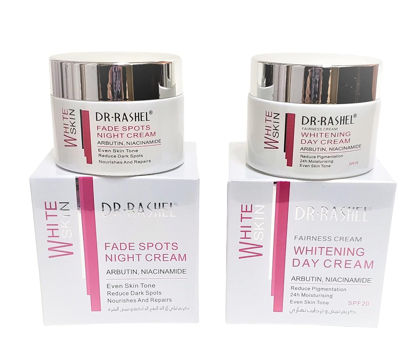 Dr Rashel Fade Dark Spots Cream & NightCream Bundle: 2 x 1.76