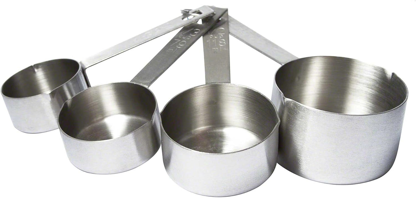 iKonbi Measuring Cup Set Matte Finish Heavy Gauge Stainless Steel, Pack of