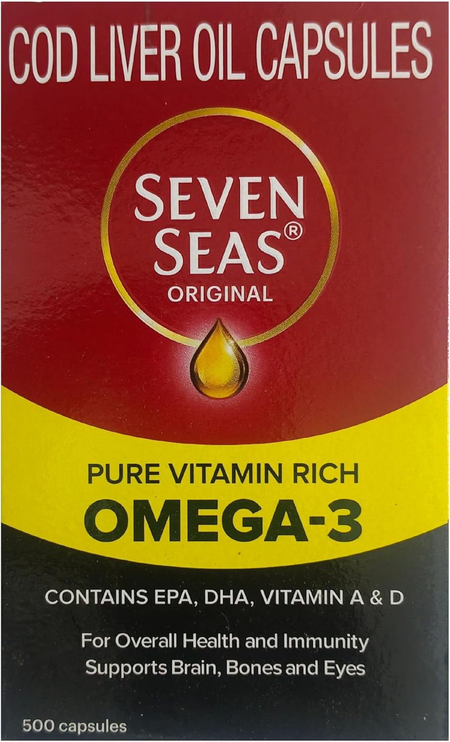 Seven Seas Cod Liver Fish Oil: 500