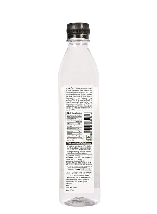Avoka Naturals Max Care Cold Pressed Virgin Coconut Oil, 500ml