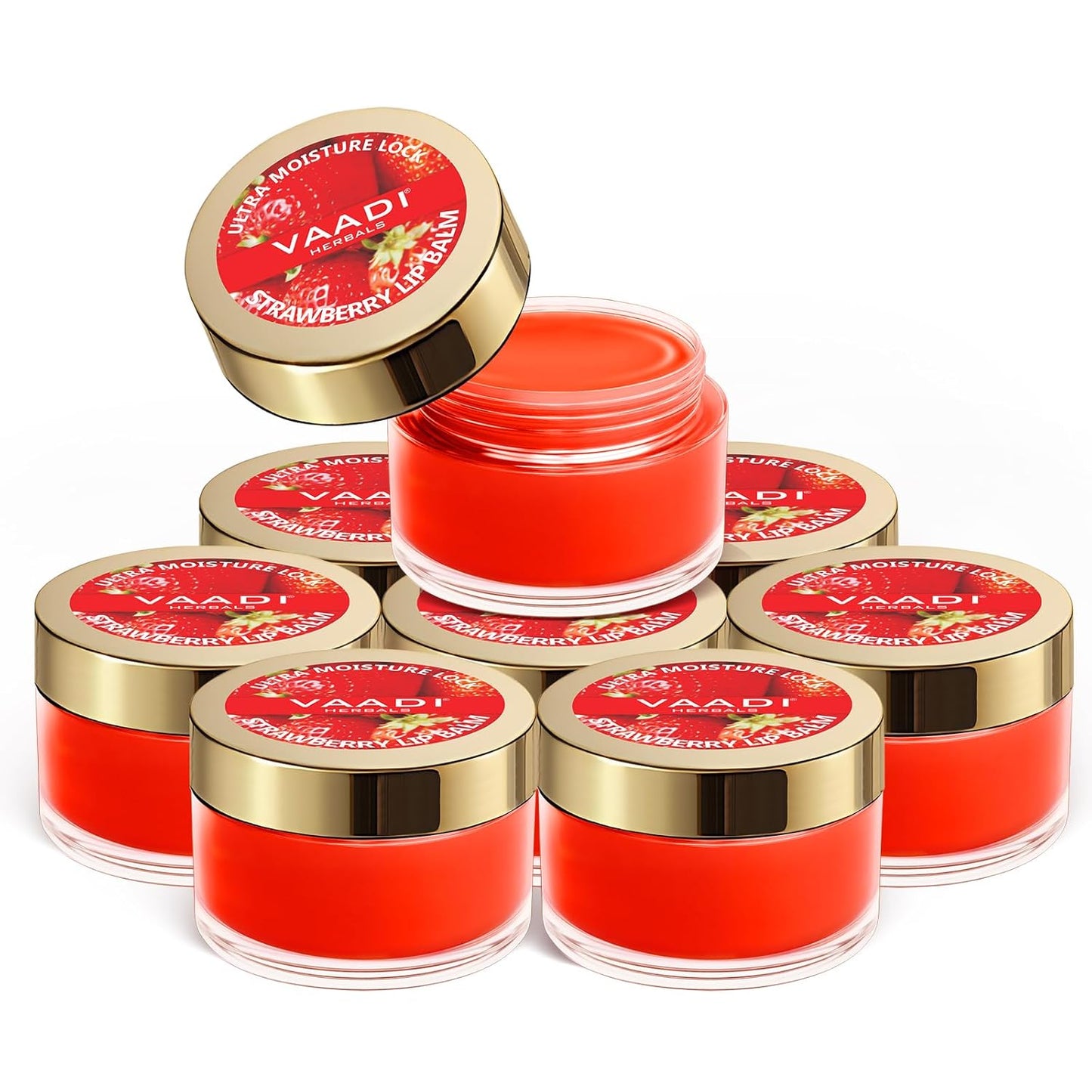 Vaadi Herbals Lip Balm, Strawberry and Honey,