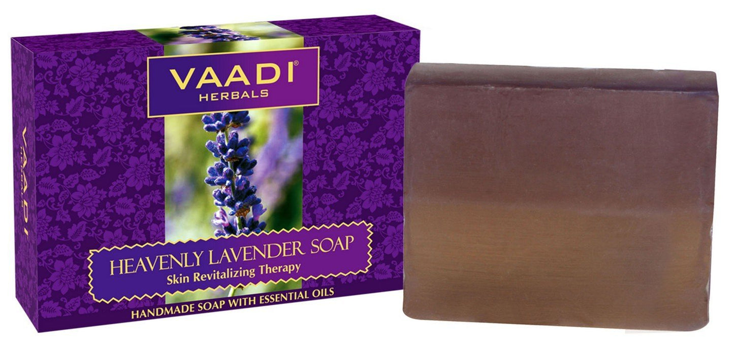 Vaadi Herbals Lavender Soap – Rosemary Oil,75ml Each, Pack of