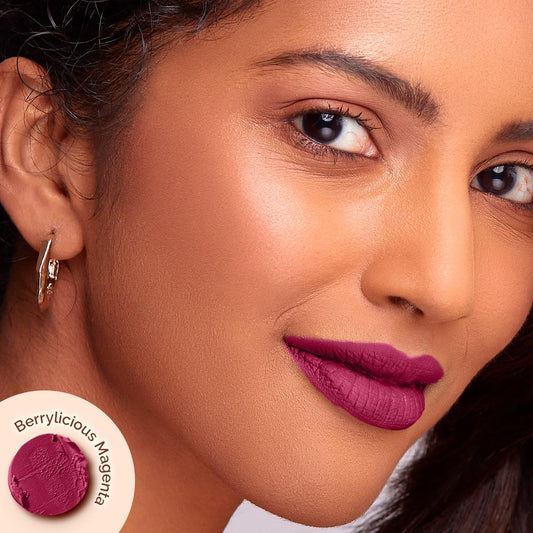 Mamaearth Moisture Matte Longstay Lipstick: Avocado Oil & Vitamin E, 2 g