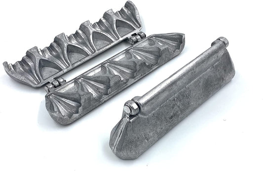 iKonbi Aluminium Mini Modak Mould Patti with 5 Cavity Ideal for Ganpati Dussera Diwali and Other Festivals 16 * 5 CMS Pack of 1