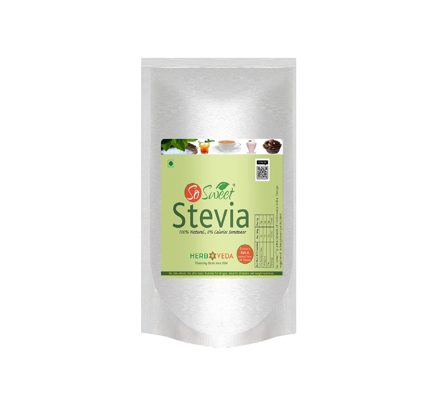 Herb Veda So Sweet Stevia Powder: 1 kg + Free Erythritol 30