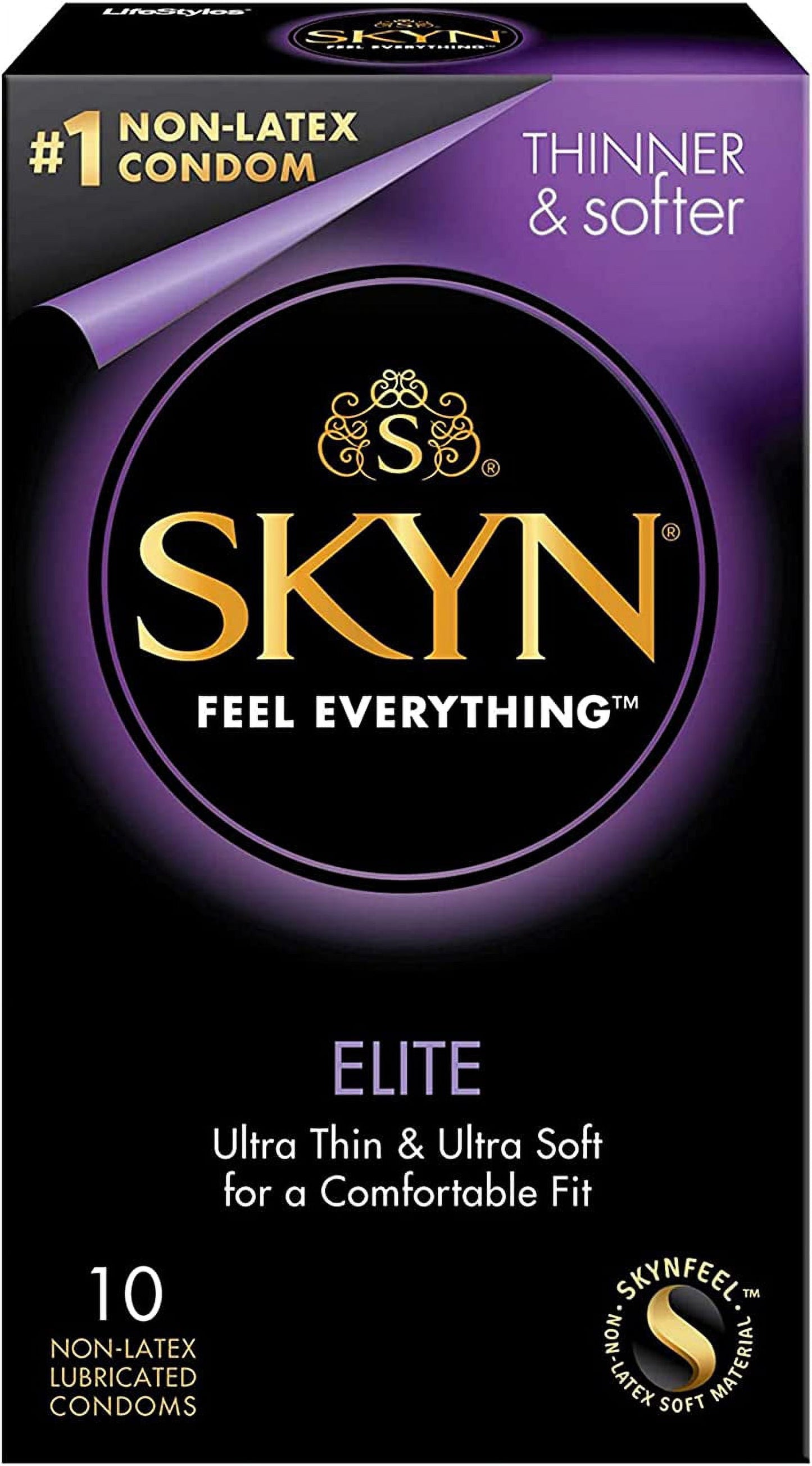 SKYN Elite Condoms, 10 Count (Pack of 1)