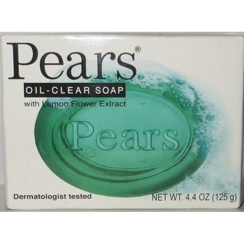Pears Soap Oil Clear With Lemon Flower extract, 4.4 oz