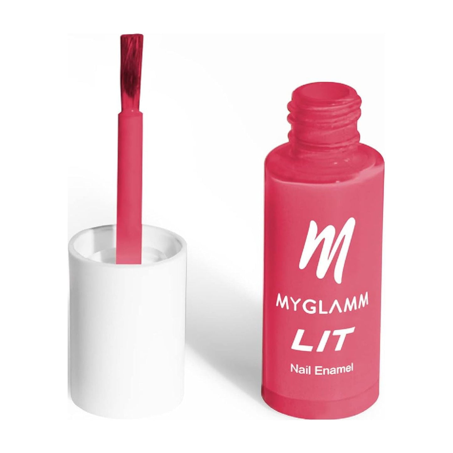 MyGlamm LIT Nail Enamel-Xoxo (Pink)-7ml | Nail Polish | Nail Paint | Long Lasting Nail Pol