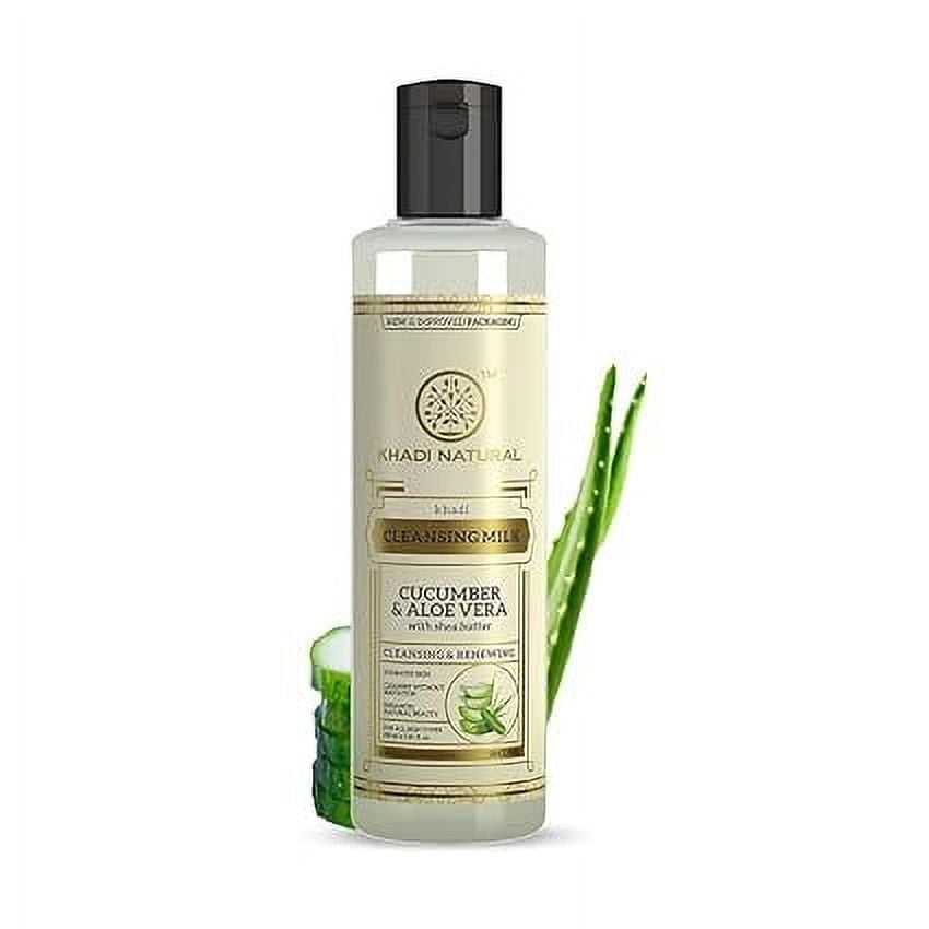 KHADI NATURAL Cucumber and Aloevera Cleansing Milk | Make up Remover 210 ML