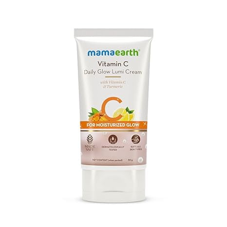 Mamaearth Vitamin C Daily Glow Lumi Cream with Vitamin C & Turmeric for Moisturizing Glow,