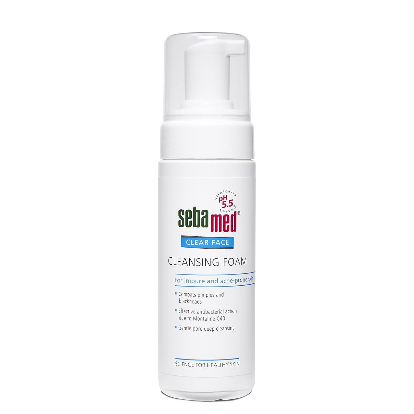 Sebamed Clear Face Cleansing Foam for Acne prone Skin 150 ml I pH 5.5 I Gentle, Effective