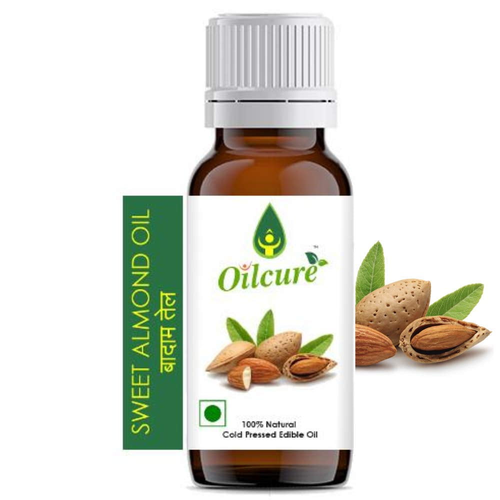 OILCURE Sweet Almond Oil | Cold Pressed | Edible - 100 Ml
