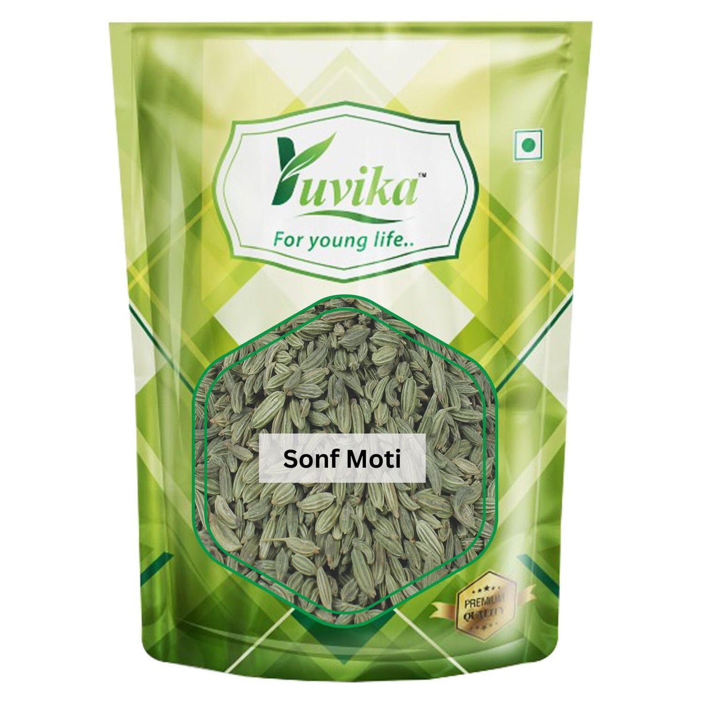YUVIKA Saunf Moti - Sonf Moti - Foeniculum Vulgare - Fennel Seed Big (200 Grams)