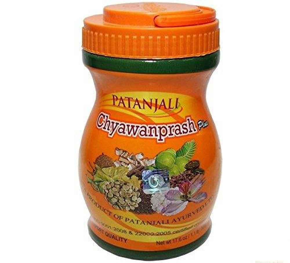 Patanjali Chyawanprash Plus - 2 x 17.6oz Ayurvedic Herbal Jam with Amla & Herbs