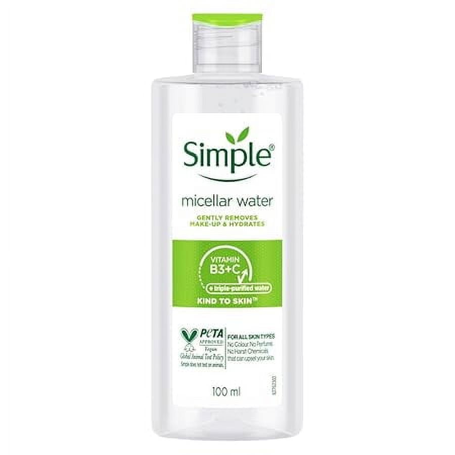 Simple Kind To Skin Micellar Cleansing Water 100 ml (pack of 2)