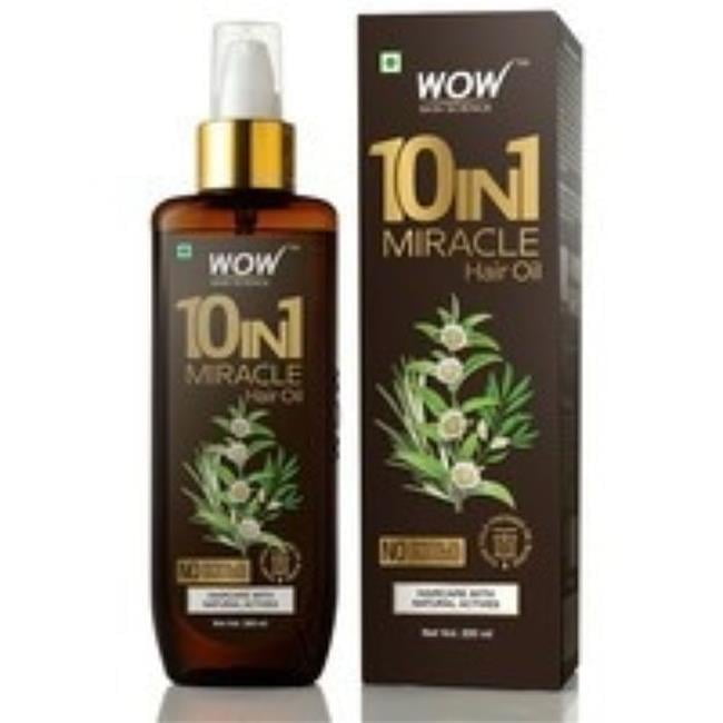 200 ml Wow Skin Science 10 In-1 Miracle No Parabens & Mineral Oil HairOil