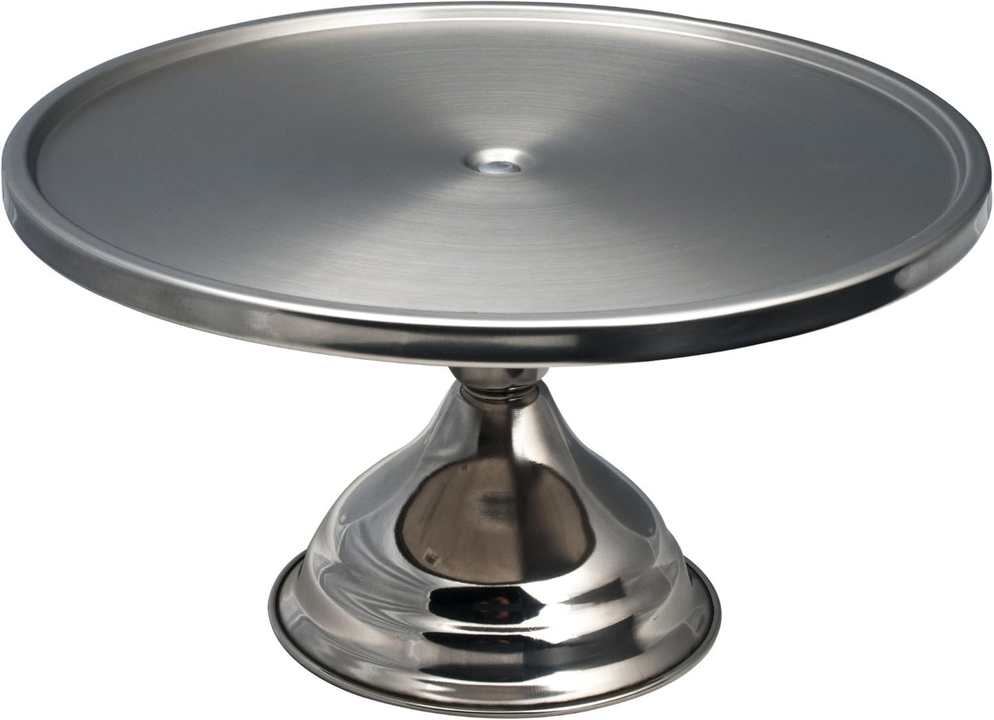 iKonbi Stainless Steel Cake and Pizza Stand, Steel