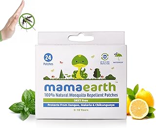 Mamaearth Natural Mosquito Repellent Patches For Babies - 24 pcs | Infused with Citronella