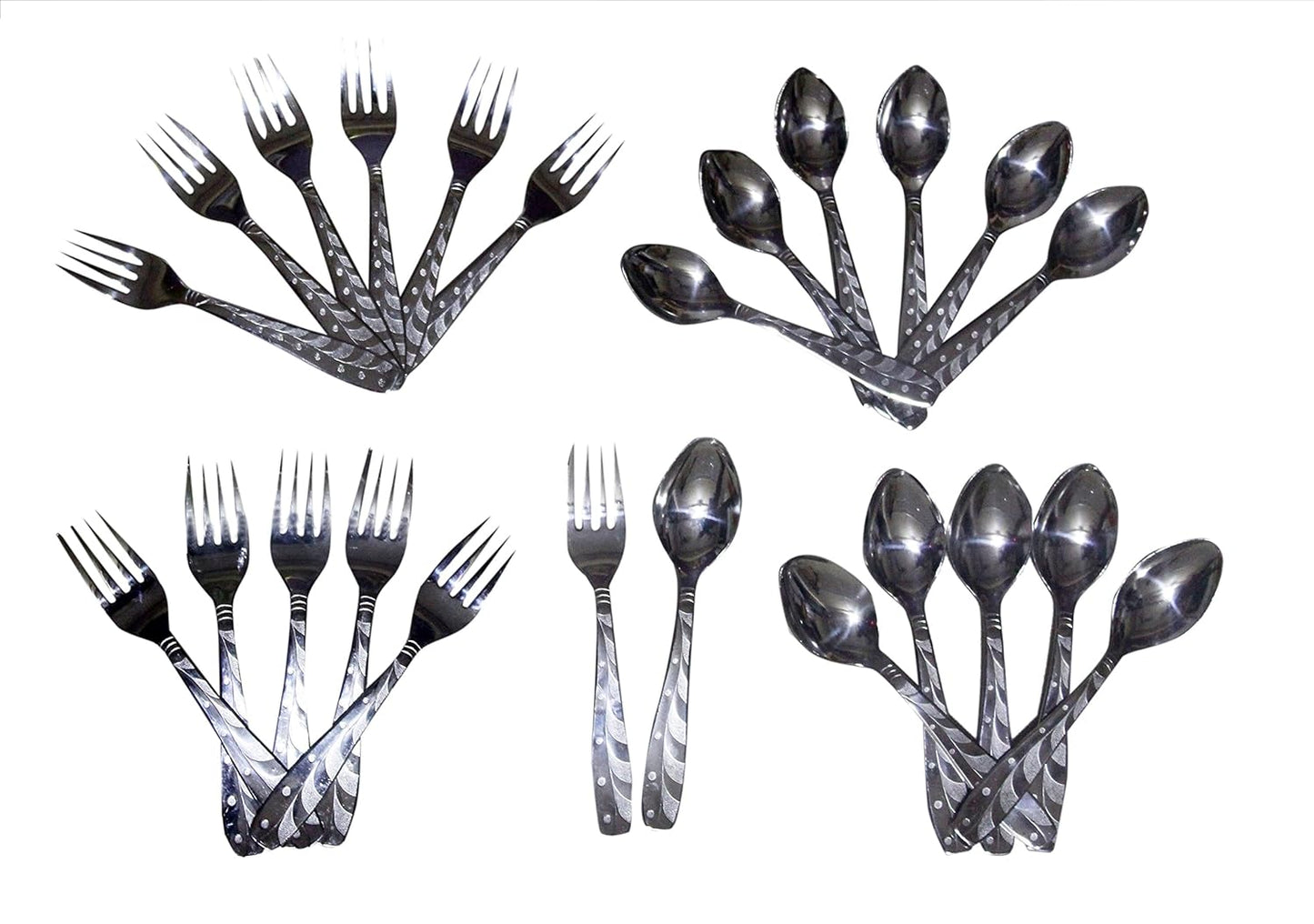 iKonbi 24 pcs Elegant Stainless Steel Cutlery