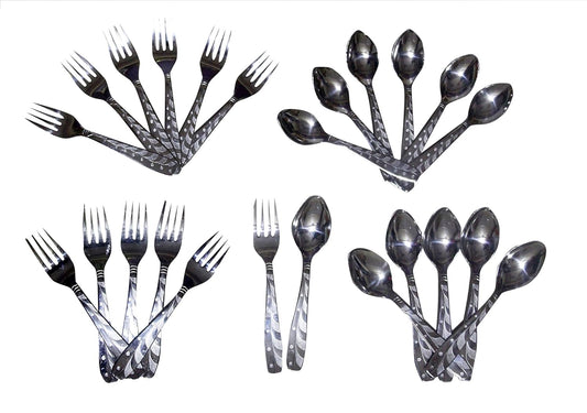 iKonbi 24 pcs Elegant Stainless Steel Cutlery Set