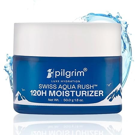 Pilgrim Swiss Aqua Rushâ„¢ 120H Moisturizer for face| Crafted with powerful hydrators-Swis