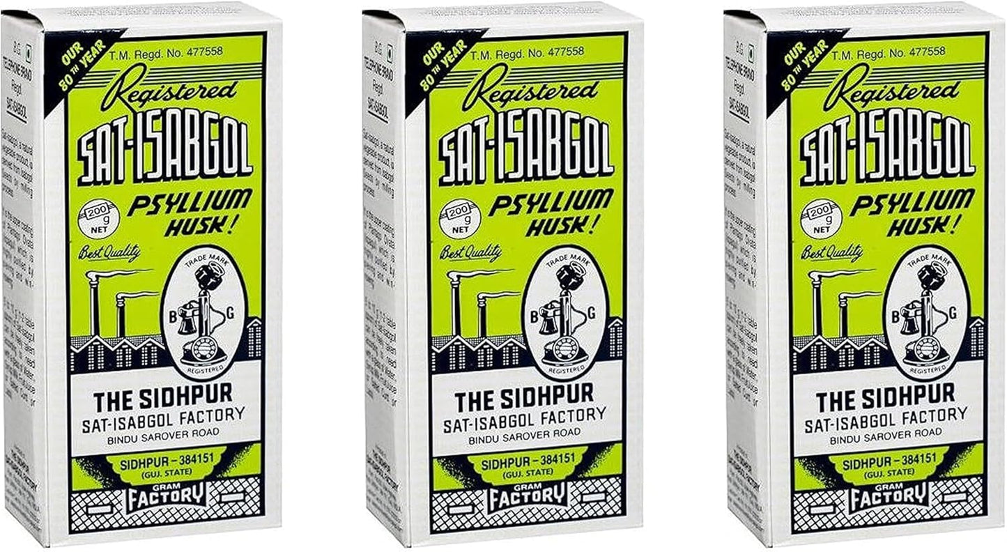 Telephone Brand Psyllium Husk – Sat-Isabgol: 200g, Pack of