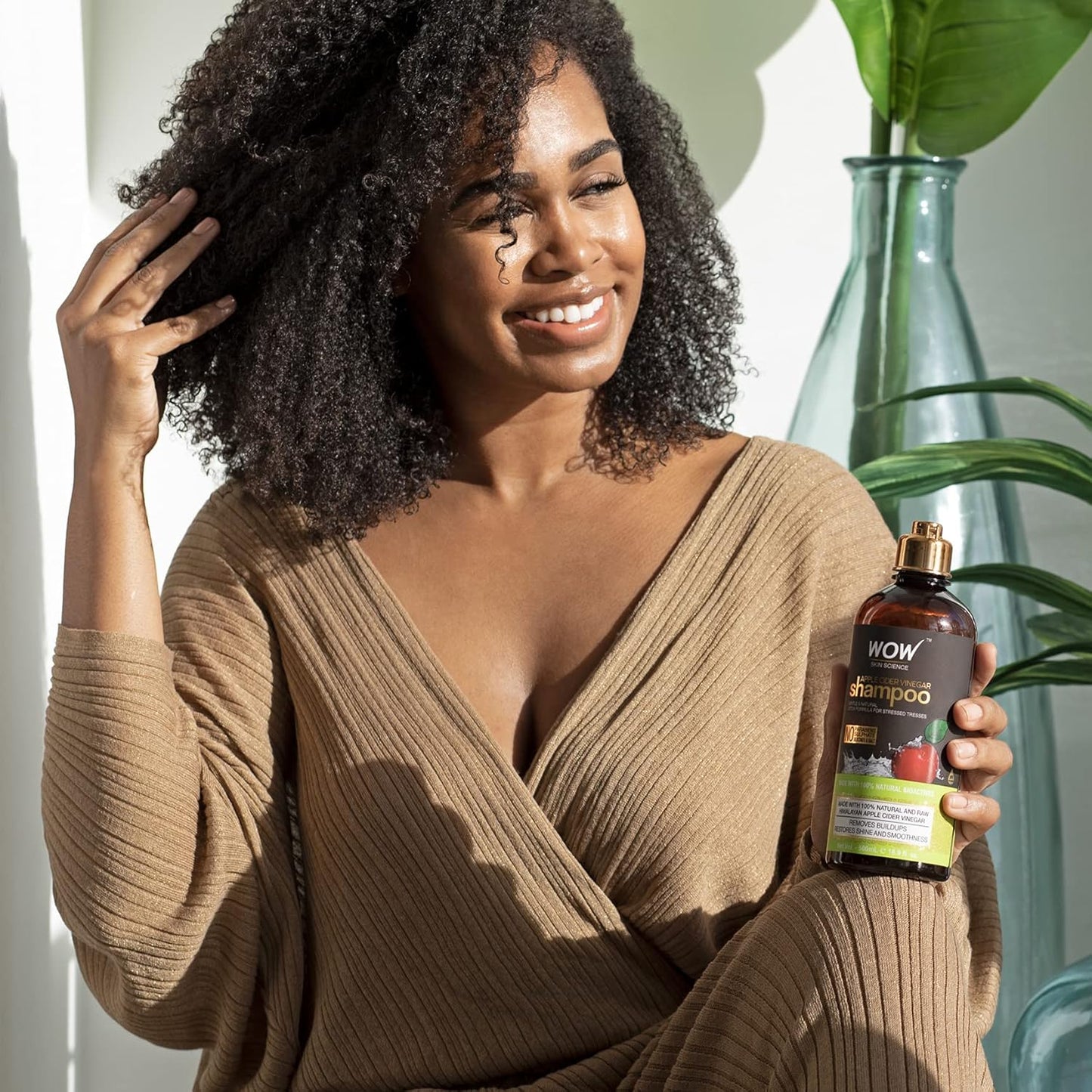 WOW Apple Cider Vinegar Shampoo: Pack of 2, 500 ml each