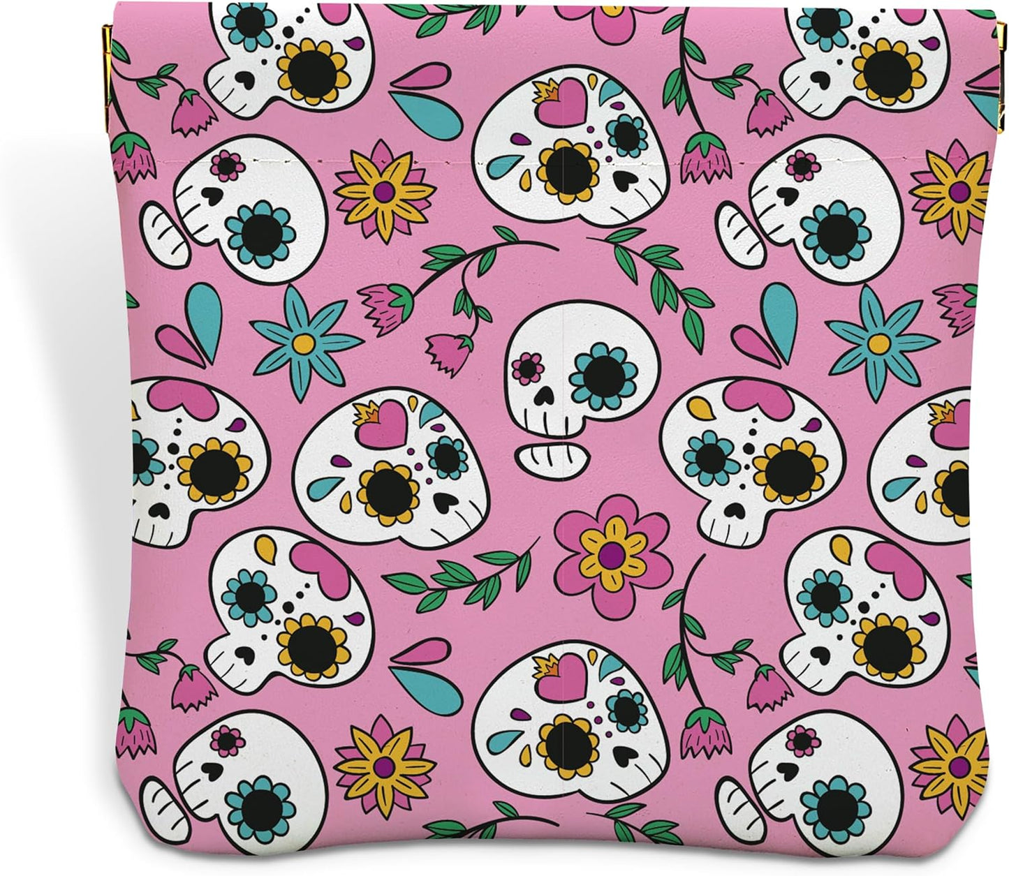 iKonbi Halloween Sugar Skull Travel Makeup Pouch: