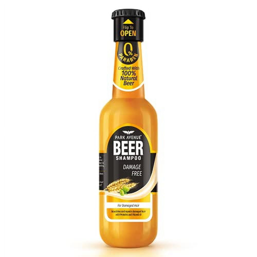 Park Avenue Beer shampoo for Damage Free hair, with Hops, Barley, Proteins and Vit. B, 180