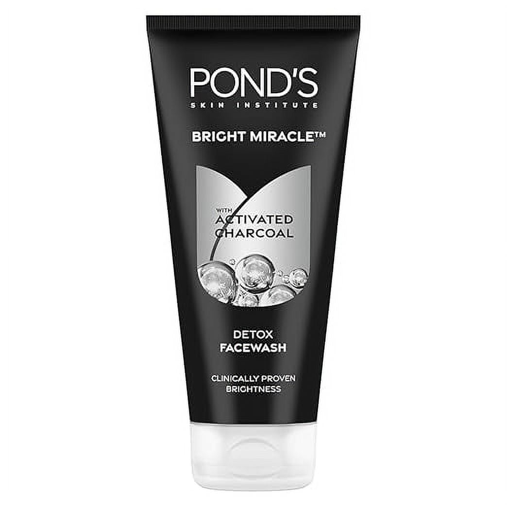 Ponds Bright Miracle Detox Facewash | 10X Power of Activated Charcoal 200 GM