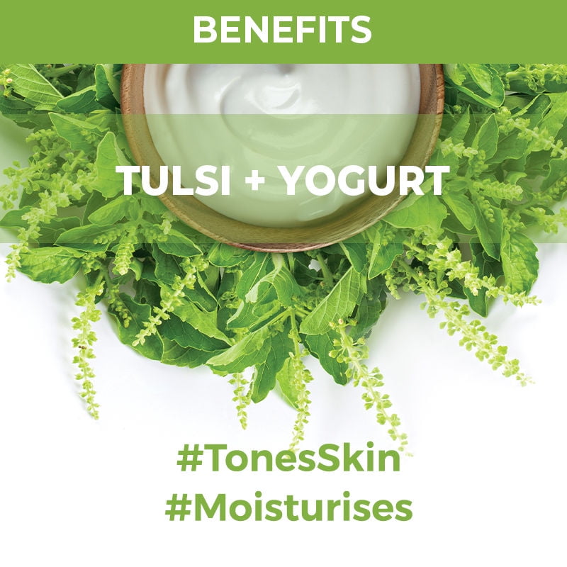Nykaa Skin Secrets Rituals Tulsi + Yogurt Sheet Mask For Clear & Moisturised Skin