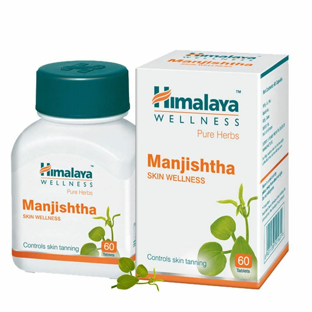 Himalaya Wellness Pure Herbs Manjishtha Skin Wellness 60 TabletS FREE SHIPPING