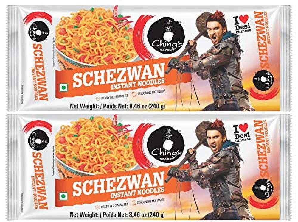 Ching's Secret | Schezwan Instant Noodles | Ching's Chinese Desi Chinese (Pack of 2)