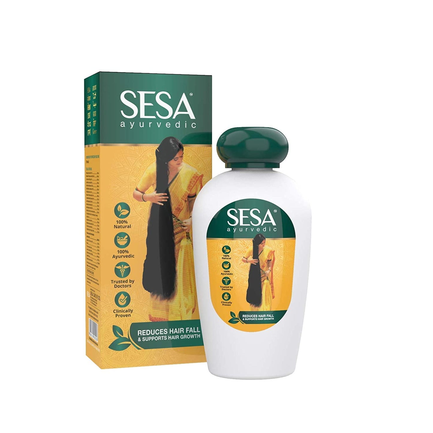 SESA Ayurvedic Coconut Hair Growth Oil, 3.38 fl oz
