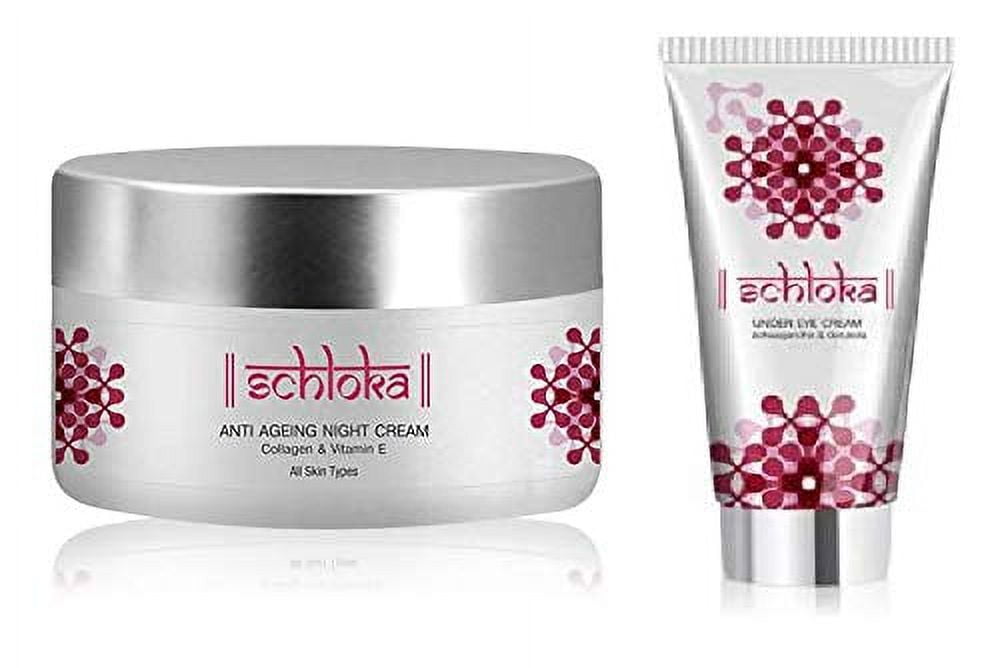 Modicare Schloka Anti-Ageing NightCream With Collagen & Vitamin E (50ml) + Schloka Under E