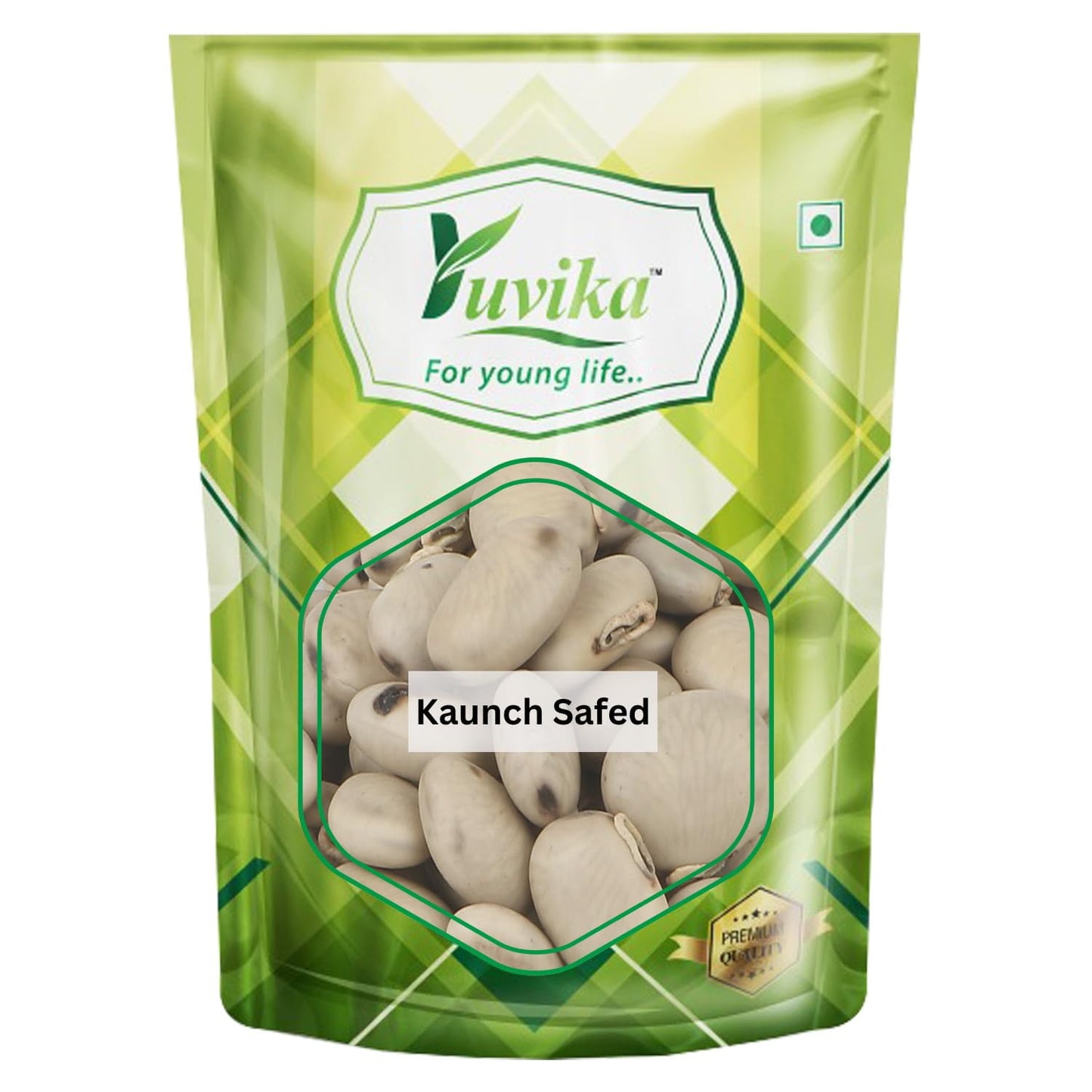 Yuvika Kaunch Safed - Mucuna Pruriens White Kaunch Seeds (400 Grams)