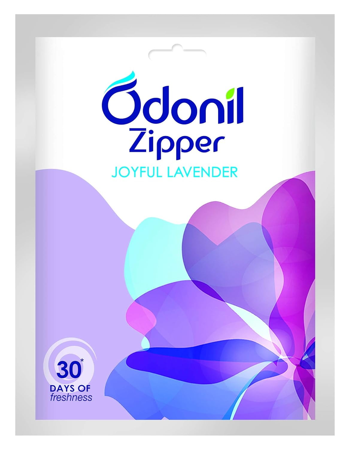 Odonil Bathroom Air Freshner Zipper (Joyful Lavender) - 10g