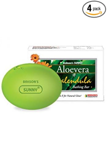 Bakson's Sunny Aloevera + Calendula Bathing Bar 75gm