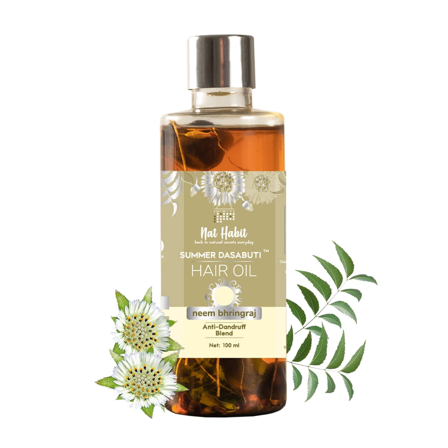 Nat Habit - Back To Natural Secrets Everyday Neem Bhringraj Anti Dandruff Summer Dasabuti